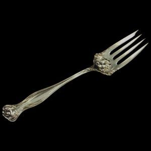 Vintage Meat Serving Fork Rogers Bros 1903 Mystic Pattern Silverplate